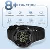PINDOWS Women's Digital Sports Watch 30m Waterproof LED Backlight 3 Alarms Stopwatch Countdown Timer