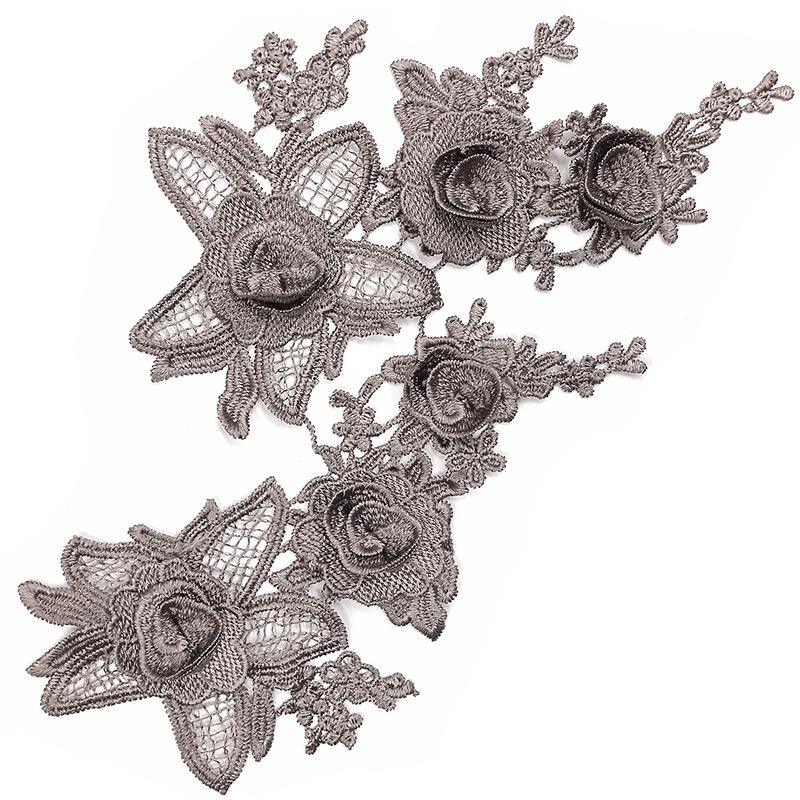 Water Soluble Lace, Embroidery, Three-Dimensional Embroidery Pair, Polyester Light Silk, Hollow Diy Lace Accessories, Decal Floating Flowers