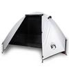 VidaXL Camping Tent 2 Person, Shade Tent with Bag, Portable Awning with Sidewalls for Hiking, White 94326