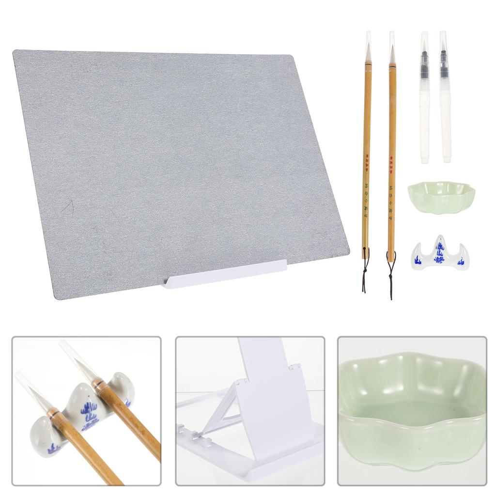 1Set Water Drawing Board Set PP Material Artist Painting Board Foldable Stand Travel Outdoor Sketch Writing Painting Art Tool