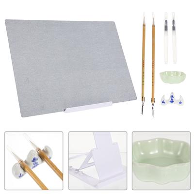 1 Set Wasserzeichenbrett Set PP Material Künstler Malbrett Faltbarer Ständer Reise Outdoor Skizzieren Schreiben Malen Kunstwerkzeug