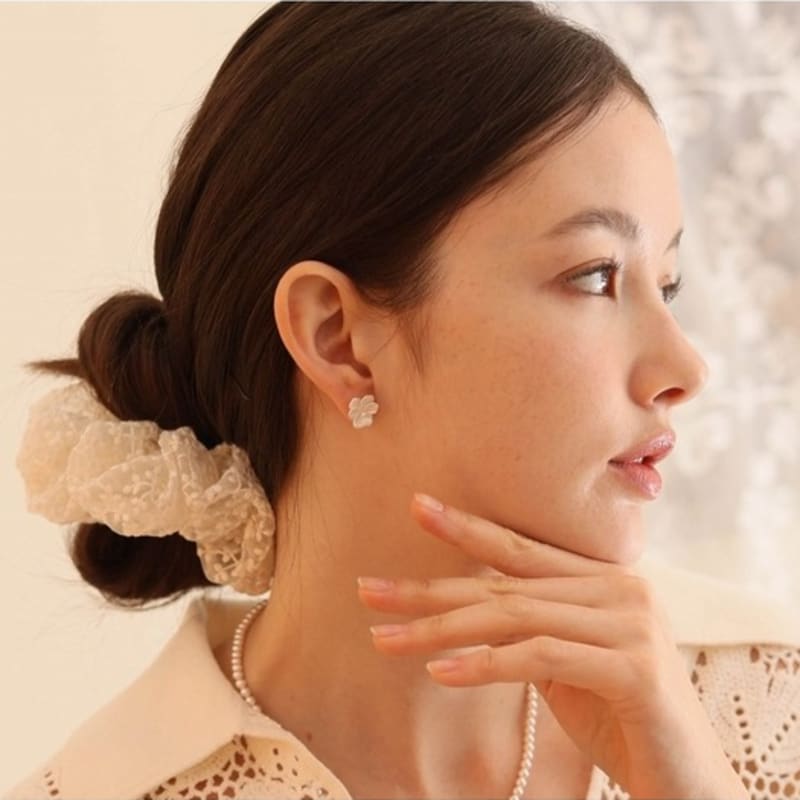 Dana Burton Unique Orchid Mini Earrings