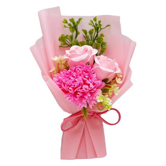 Soap Flower Bouquet Scented Artificial Carnation Rose Flower Bouquet for Women Mom Wife Best Friend Birthday Christmas Valentine's Day
