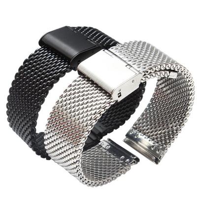 Milanese Stainless Steel Watch Band for Huawei and Samsung - 1.0mm Thick, 18/20/22/24mm Sizes