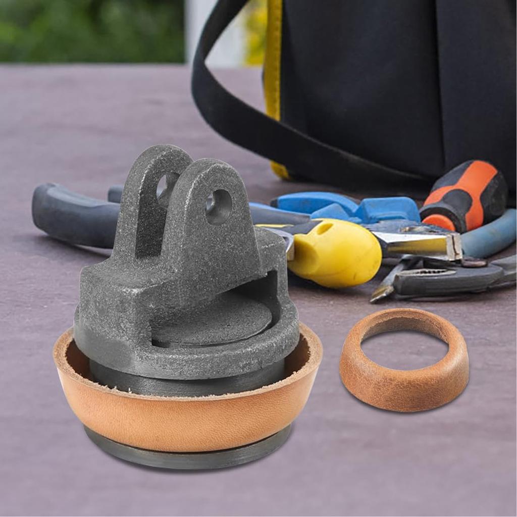 Hand Pump Piston Assembly With Synthetic Leather Seal Solid Replacements Part For Type 75 Water Pumps Efficient