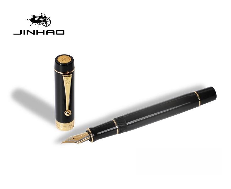 

Jinhao 100 Столітня смоляна пір яна ручка EF/F/M/Вигнутий стрижень Золотий затискач Конвертер Багатоколірне письмо Подарункові ручки Для найкращої канцелярії Medium 0.8mm