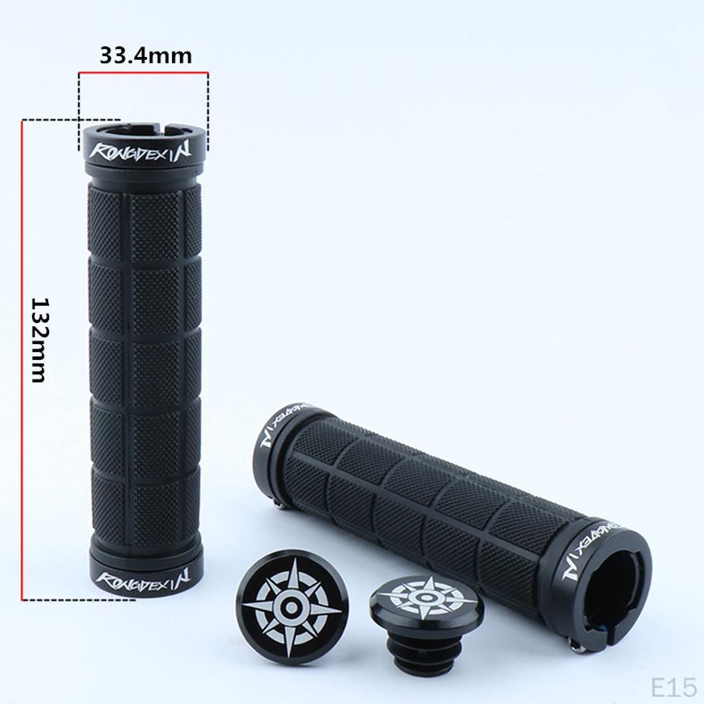 Bike Handlebar Grips with Secure Fasteners Color Selection