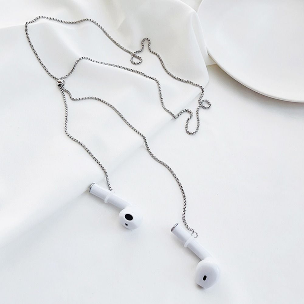 Stainless Steel Bluetooth Earphone Holders Magnet Earphone Necklace  Wireless Earphones