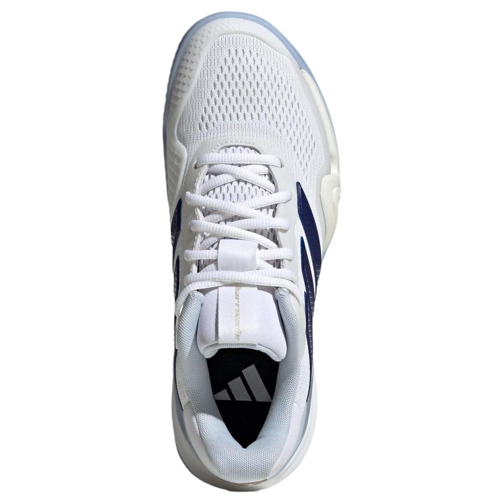 Adidas Barricade 14 Comfortable Fit Low Top Tennis Shoes Women sneaker White Blue JS4112