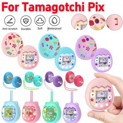 Silicone Protective Case for Tamagotchi Pix Stylish Non-Slip Ultra-Thin Liquid Game Console Protective Cover Shockproof