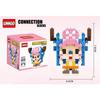 Linkgo Building Blocks di Connessione Uno Luffy Chopper Piece Boa Franky Zoro Nami Robin Jinbei Brook Modello 3D Giocattolo con Mini Mattoncini