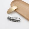 European & American Style Metal Oval Spring Clip: Versatile Retro Hair Accessory for Women's Ponytail or Half-Up Styles