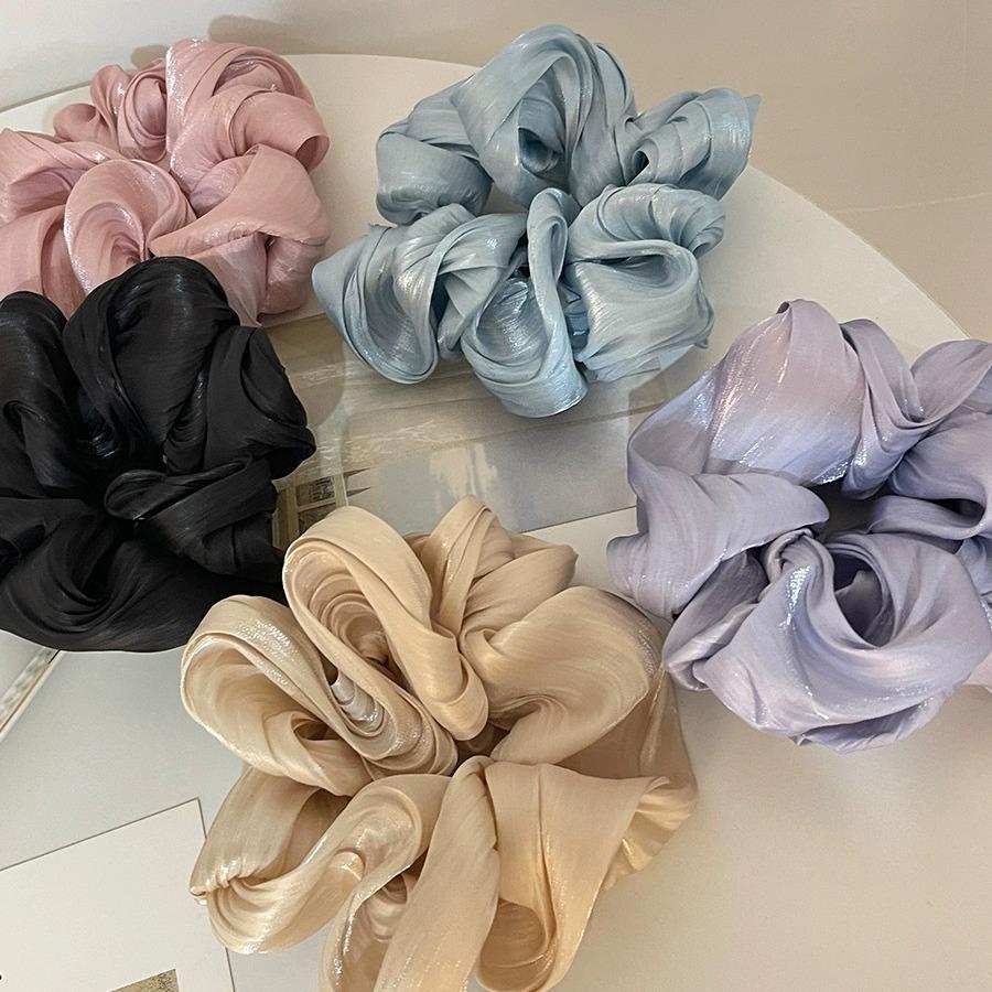 Silk Satin Scrunchies Hair Bands Women Korean Girls Elastics Hair Band Ponytail Hold Hair Accessories Headwear