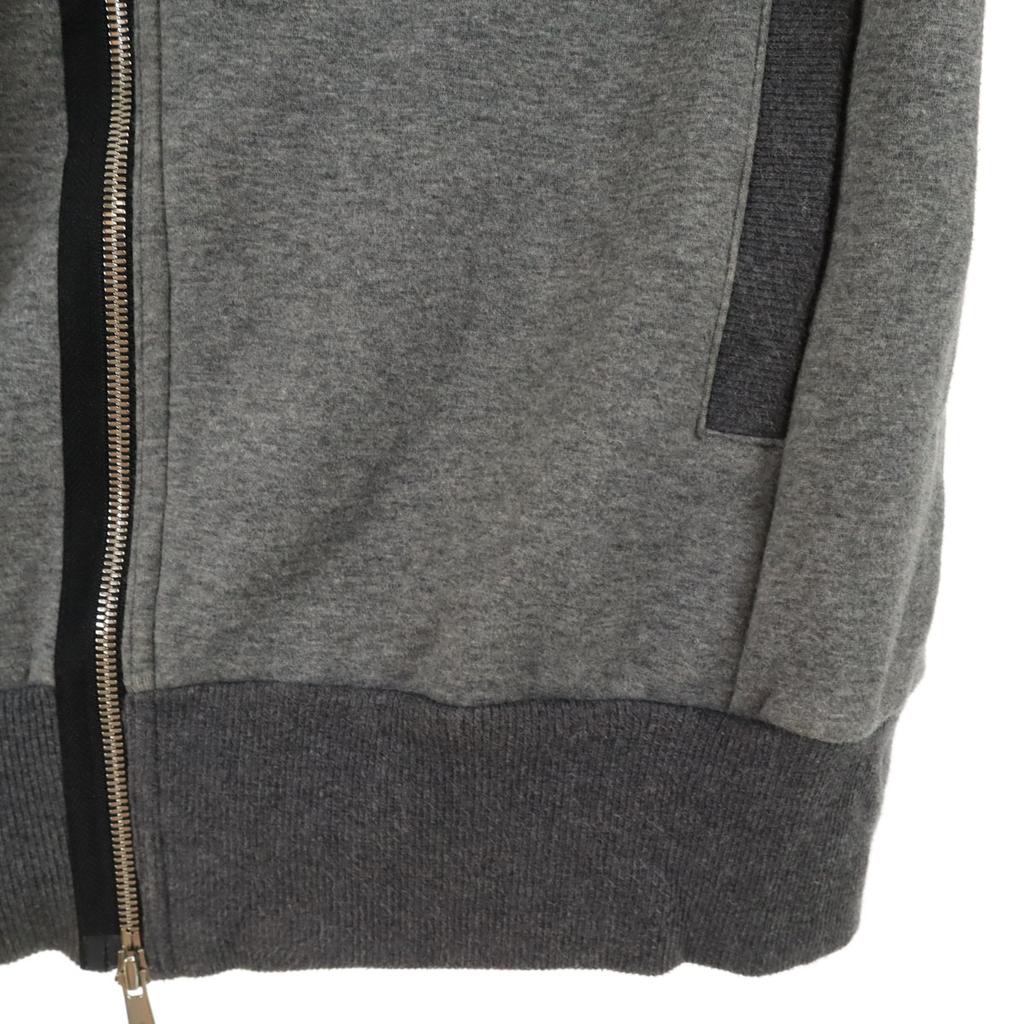 ARMURE Made In Japan Long Sleeve Sweat Zip Hoodie 3 Gray Back Brushed Men's Used