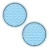 2Pcs Car Non-slip Water Cup Pad Diamond Rhinestone Decor For Car Bottle Holder Coaster Auto Interior Decoration Accessorie Tools