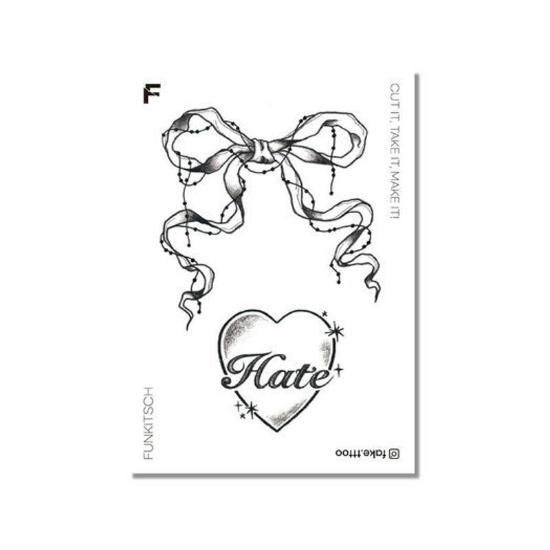 FAKE.TTT Hate Tattoo Sticker one