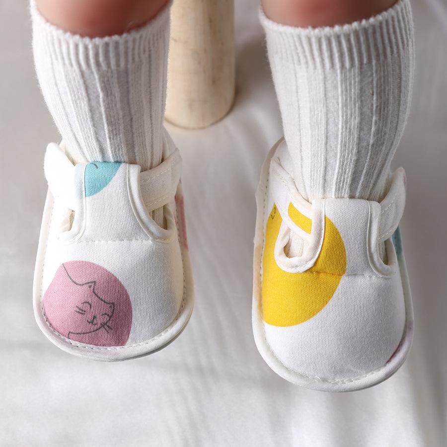 Newborn 2024Spring New Soft Sole Baby Shoes Prewalker Flat Soles Baby Cloth Shoes Fashionable Cute Single Shoes Flats Kids Shoes