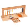 Montessori Zahlen 1-9 11-19 1-19 Internationale Version Perlenrahmen Mathematisches Spielzeug Farbige Perlen Zehnerschritte Brett Gruppe Lernspielzeug