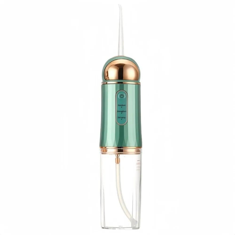 Tragbarer 3-Modus-Wasserstrahl-Zahnreiniger USB-wiederaufladbar Kabelloser Mundduscher Elektrischer Dental-Jet-Irrigator für Reisen