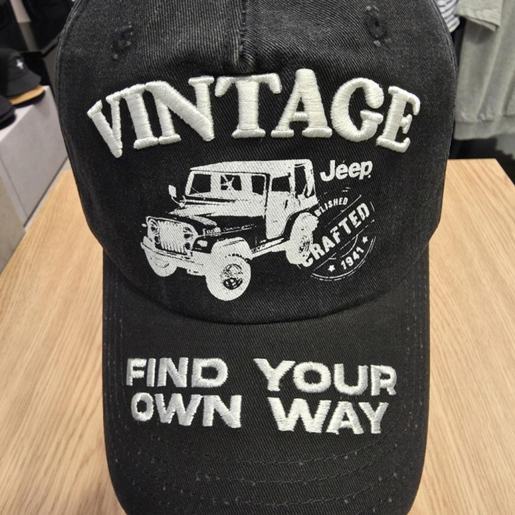 Jeep_Vintage Jeep Embroidered Ball Cap_JP3GCU084