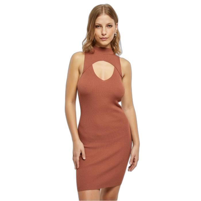 Robe sans manches découpée femme Urban Classics GT - rouge - 4XL