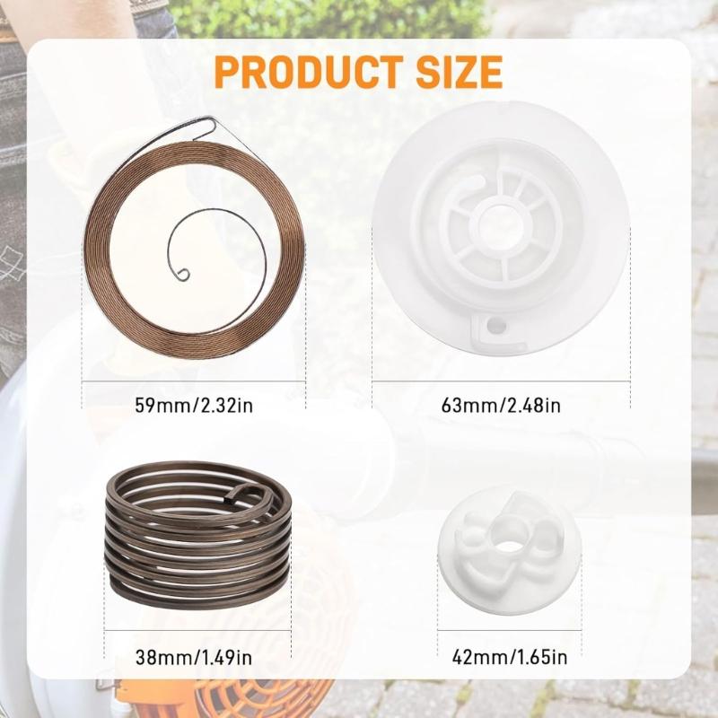 Recoil Starter Repair Kit for Bg86 Bg86c Bg56 Bg56c Sh86 Sh56 Handheld Leaf Blowers Durability Plastic Steel Build