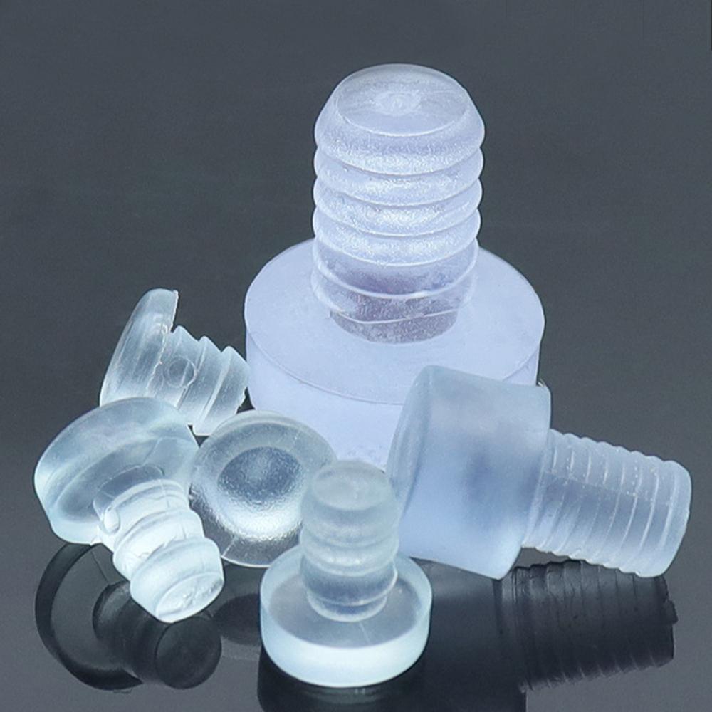 400/300/200/80/40pcs Transparent Rubber Embedded Bumper Furniture Table Chair Leg Feet Bottom Glide Slide Pad Floor Protector