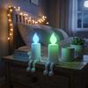 3D Printed Glowing Candle Figurine Glow-in-the-Dark Simulation Candle Desktop Ornament Novelty Articulated Joints