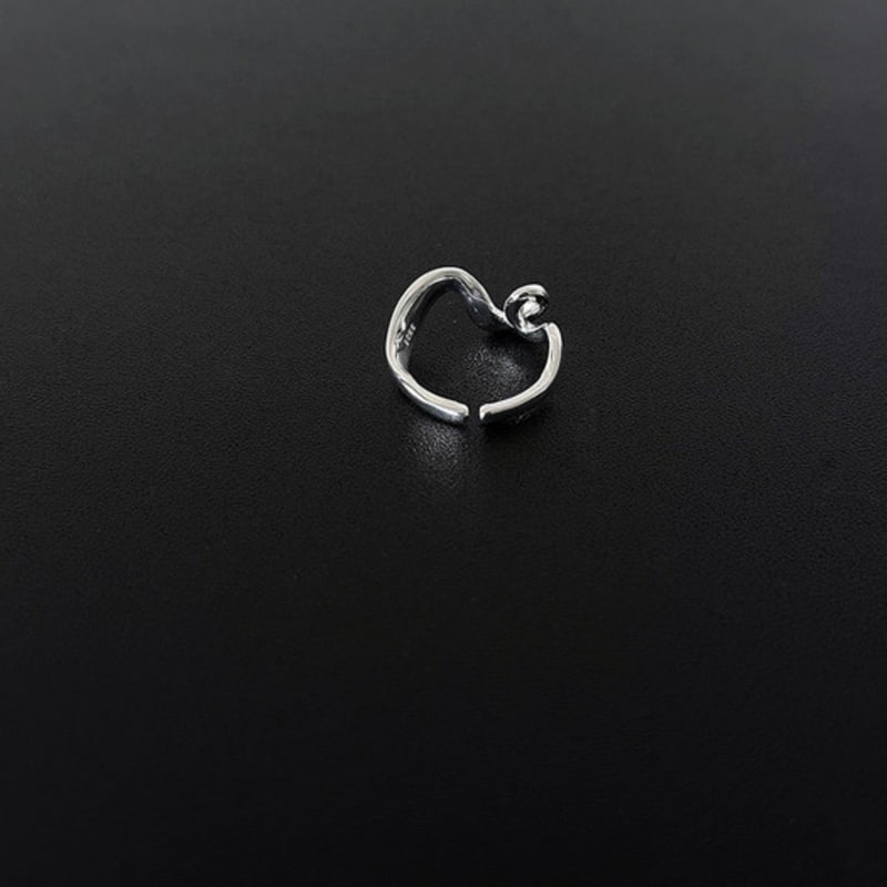 mosxe [925silver] Wave knot ring