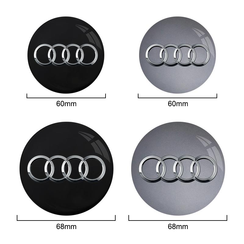 4PCS 60/61/68/69/mm Car Wheel Center Hub Caps Hubcap Tire Rim Covers Replacement For Audi A1 A3 8P A4 B5 B6 B7 B8 A5 A6 C5 C6