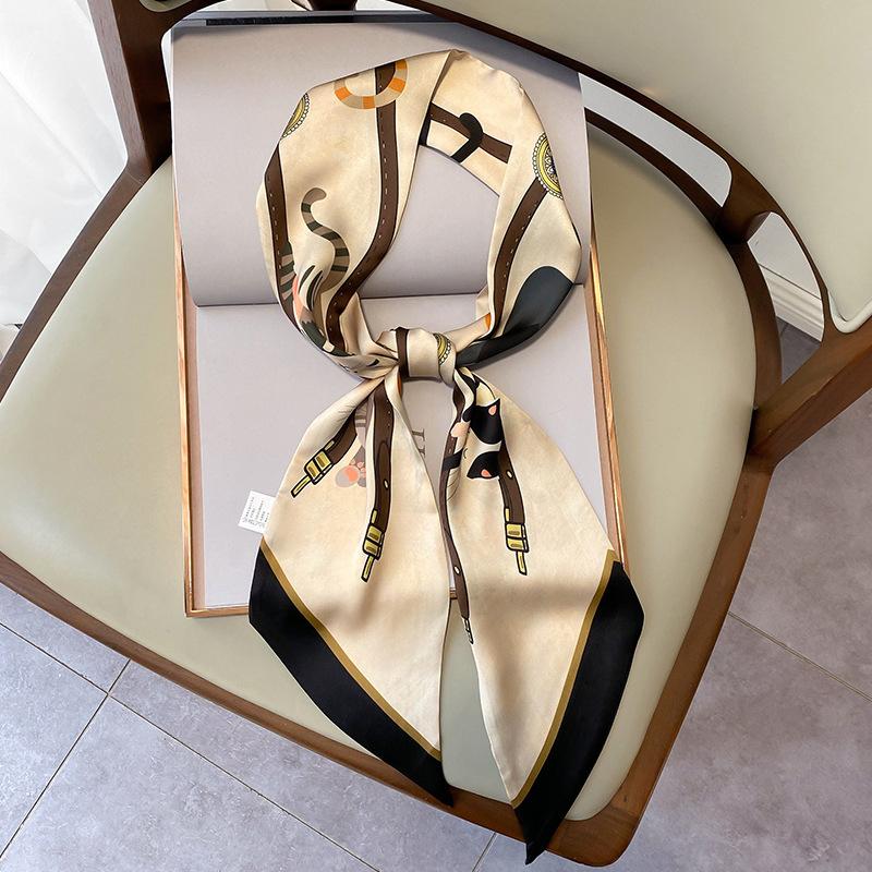 

Новые маленькие полоски универсальны весной, осенью и летом. Тонкие и узкие, сочетаются с рубашкой, повязкой на голову, шарфом, шарфом. 150*15cm