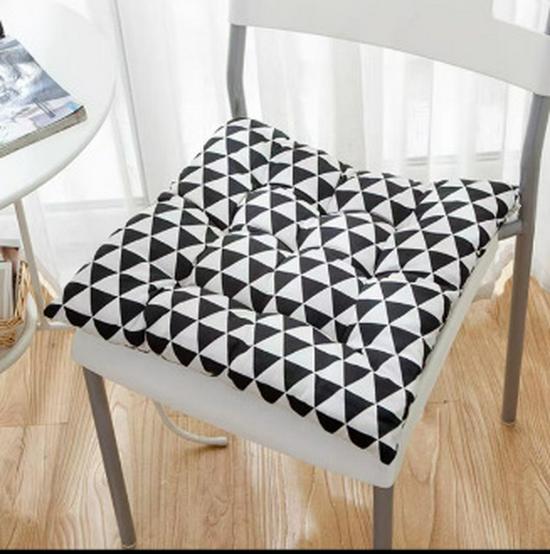 Thickened Cotton Linen Square Cushion for Office, Dining, or Student Chairs