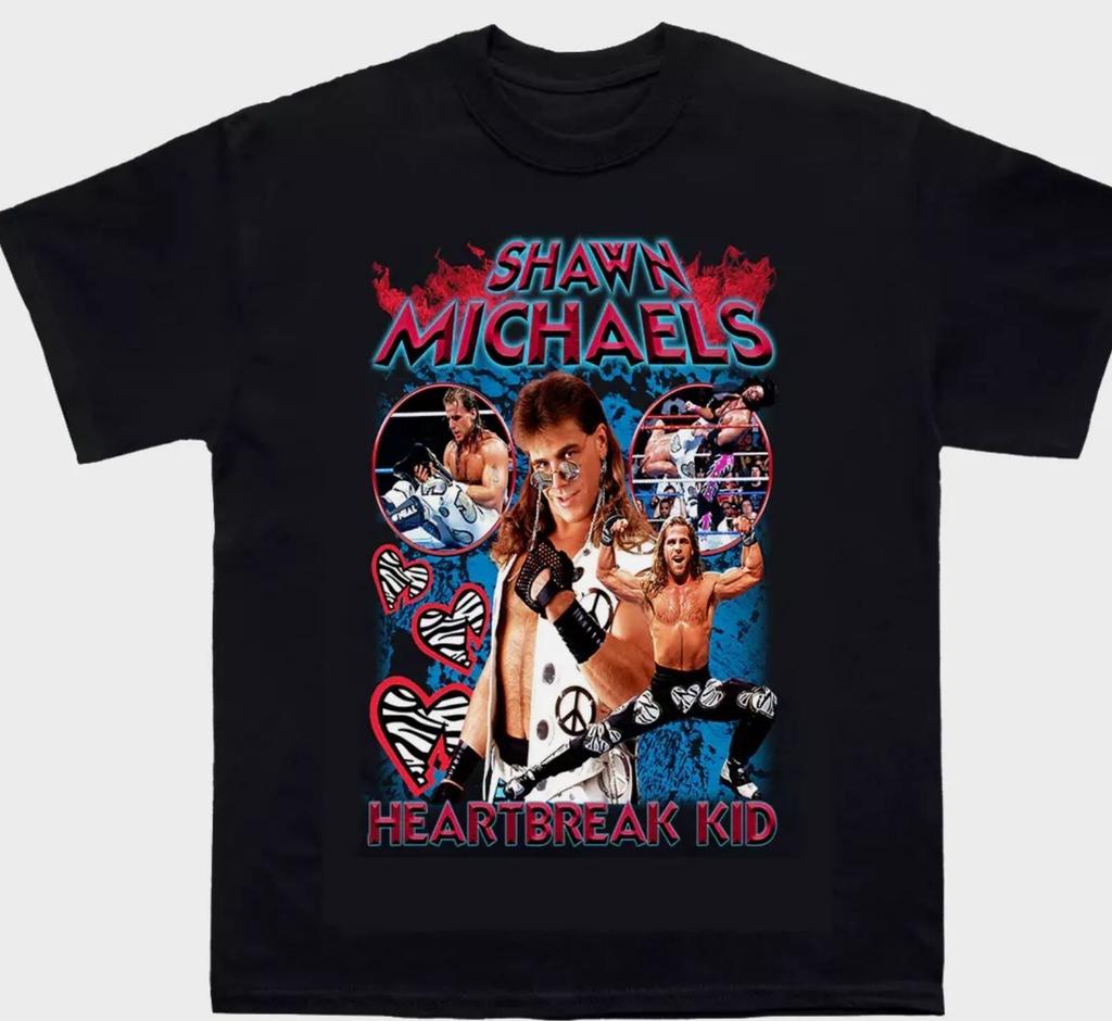 Retro Style Shawn Michaels Heartbreak Kid Shirt Black Unisex S-5XL