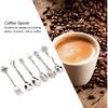 6PCS Vintage Coffee Spoons, Tea Fork Set, Zinc Crystal Mini Fancy Dessert Tableware for Home Office Party Coffee Bar