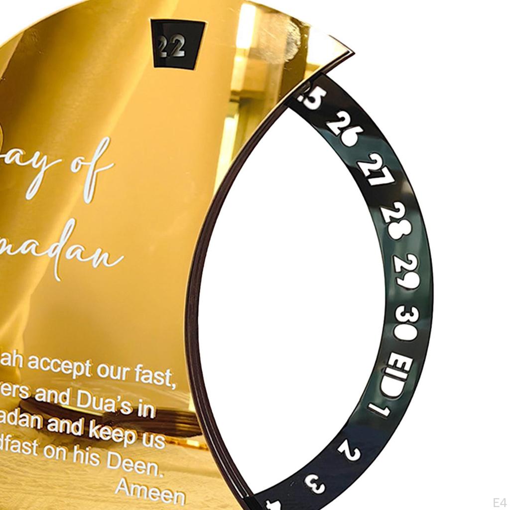 Eid Mubarak Advent Calendar Moon Decoration Diameter 20cm Decorative Traditional Arab Crafts for