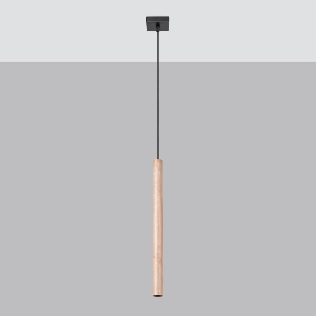 Lampa Wisząca Mossa 1 G9 Drewno Wood Lumilo 12.393.66