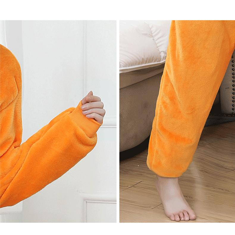 Kigurumi klokan Cosplay Fanny šaty Dámská pyžamová souprava s dlouhým rukávem Noční košile Pohodlné volné spaní oblečení na spaní Dámské pyžamové kostýmy