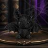 Crochet-Style Halloween Bat Sculpture Gothic Dark-Style Bat Statue  Bookshelf