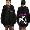 Japanese Anime Black Stone Zipper Hoodie Men's and Women's Manga Casual Zipper Jacket Men's Retro Harajuku Zipper Sweatshirt