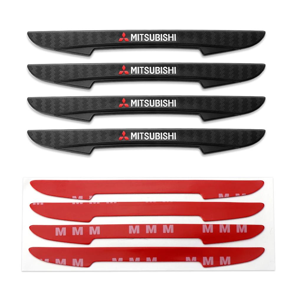 4PCS Car Door Side Edge Anti-Collision Bumper Strip Sticker for Mitsubishi Lancer Outlander ASX Ralliart YG2