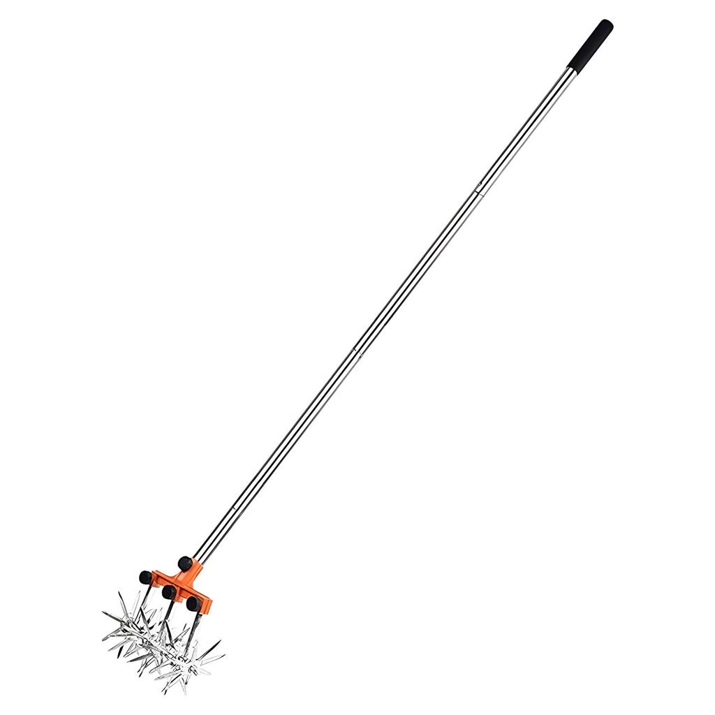 Ergonomic Garden Soil Loosener Metal Build Effortlessly Operation Perfect For Elderly Users Small Storage