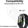 Soft Smart Watch Screen Protector Compatible with Soudorv P97 1.57” Fitness Tracker, TPU, 6-pack, Full Coverage, Bubble Self-healing