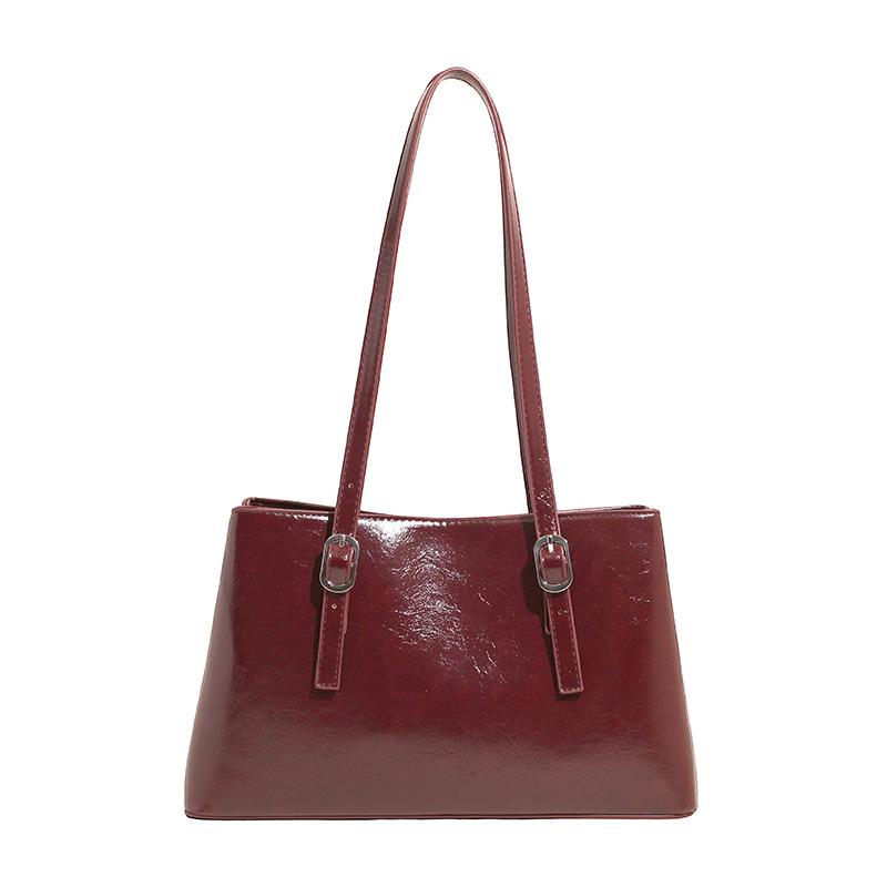 Retro large-capacity shoulder tote bag women's autumn new niche design hand-held underarm bag trendy women's bag