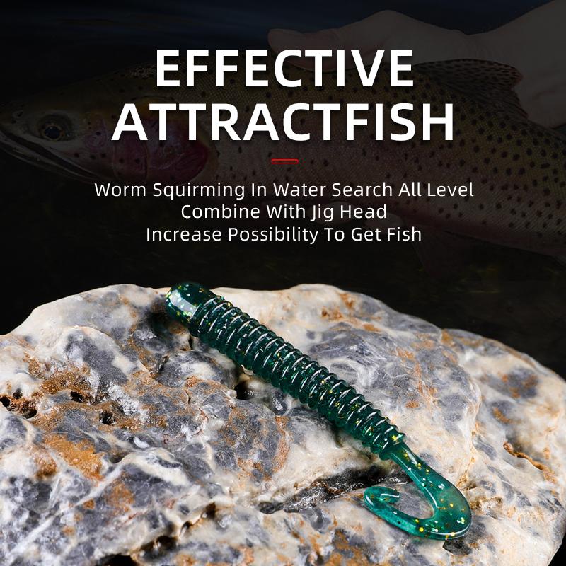 BEARKING Fishing Lure 65mm 1.6g 15pcs / Bag G Tail Soft Baits Fishing Wobbler Bass Bait Artificial Fishing Soft Lure Tacke