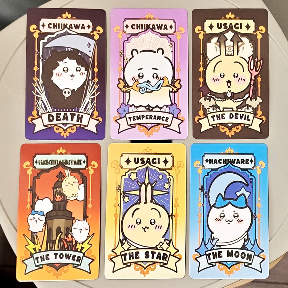 Chiikawa Tarot Deck 10.3*6cm 78 Cards Featuring The Beloved Characters of Chiikawa Hachiware Usagi and Their Charming Friends