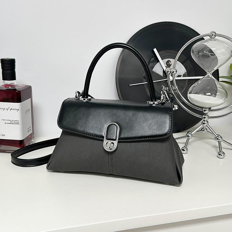IELGY Simple Solid Color Handbag Fashion One-Shoulder Messenger Casual Commuter Small Square Bag