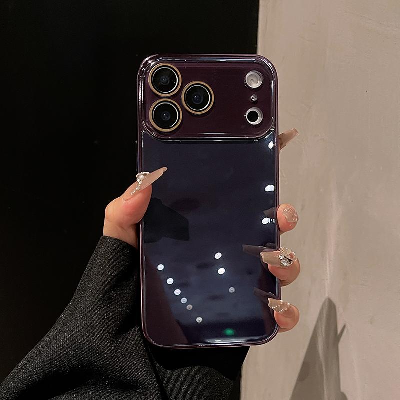 Luxury Tempered Glass Phone Case For iPhone 17 16 15 14 13 12 11 Pro Max Plus Crystal Lens Protection Plating Bumper Hard Cover