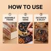 3D Halloween Wooden House Diamond Painting Kit Flying Witch Fun Interactive DIY Craft For Parents And Children Perfect For Creating Festive Holiday