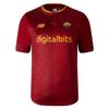 Maillot De Football AS Roma Home Jersey - New Balance - Rouge - Homme - Manches Courtes - Respirant
