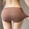 High Waist Women's 95% Cotton Panties Maillard Color Black Breathable Antibacterial Crotch Briefs Comfortable Women's Underwear
